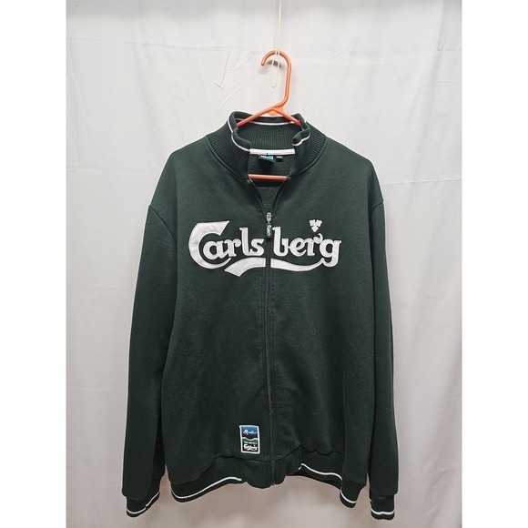 Carlsberg Euro 2012 Full Zip Embroidered Sz XXL Jacket Sweater Soccer